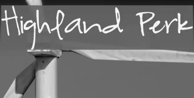 Highland Perk Font examples