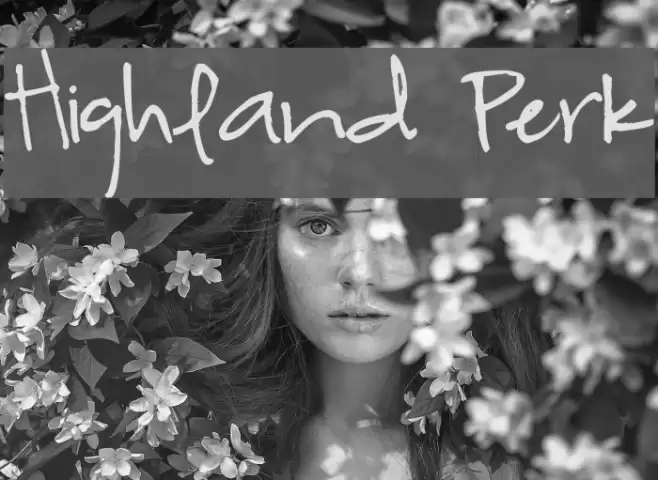 Highland Perk Font examples