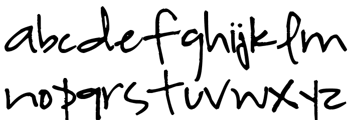 Highland Perk Font LOWERCASE