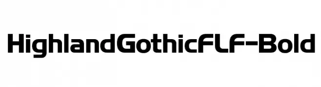 HighlandGothicFLF-Bold  Frei Schriftart Herunterladen