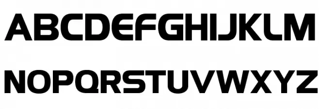 HighlandGothicFLF-Bold Шрифта ВЕРХНИЙ
