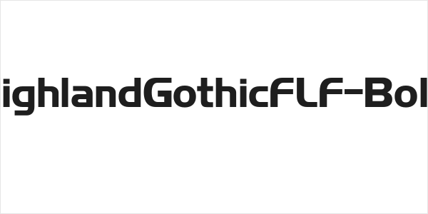 HighlandGothicFLF-Bold Logo