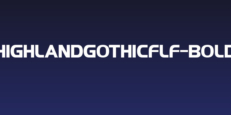 HighlandGothicFLF-Bold Social Header