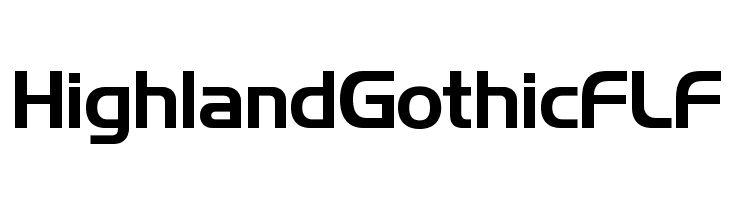 HighlandGothicFLF Font
