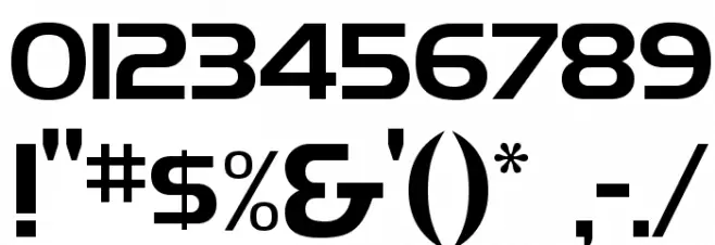 HighlandGothicFLF Font OTHER CHARS