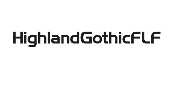 HighlandGothicFLF Logo