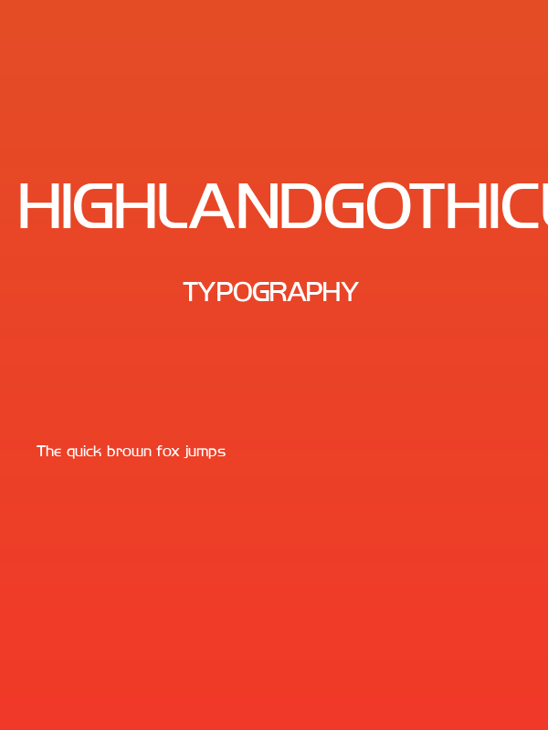 HighlandGothicLightFLF Poster