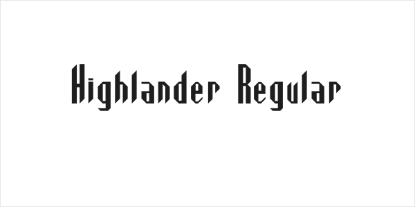 Highlander Regular Logo