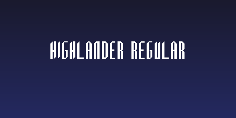 Highlander Regular Social Header