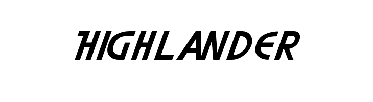 Highlander  Frei Schriftart Herunterladen