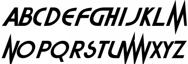 Highlander Schriftart Groß