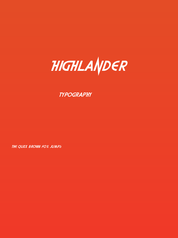 Highlander Poster