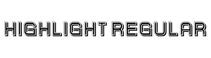 Highlight Regular  免费字体下载