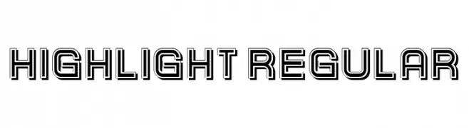 Highlight Regular  Скачать бесплатные шрифты