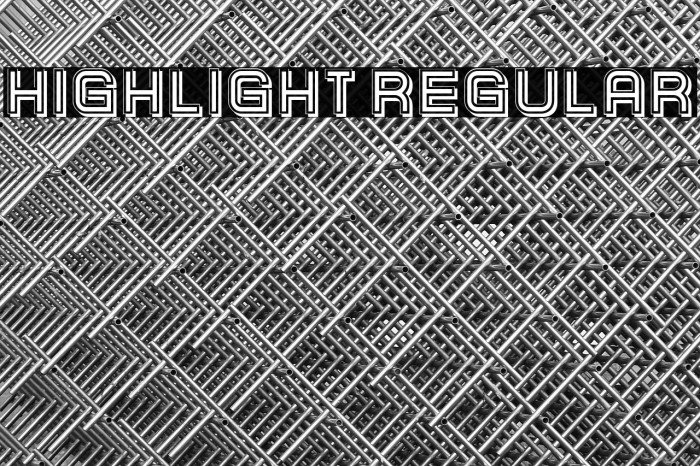 Highlight Regular Example 3