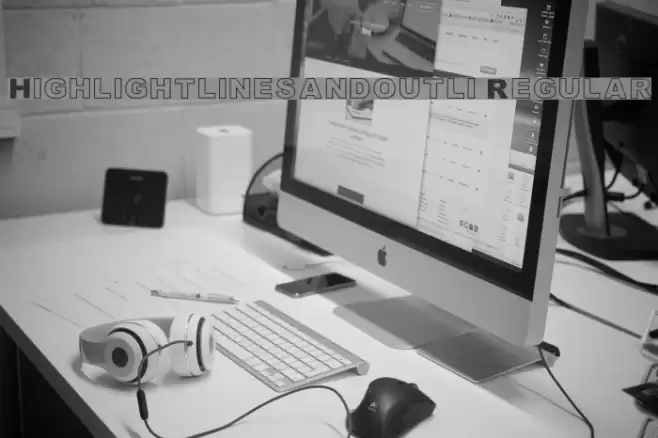 Highlight_linesandoutli Regular Font examples