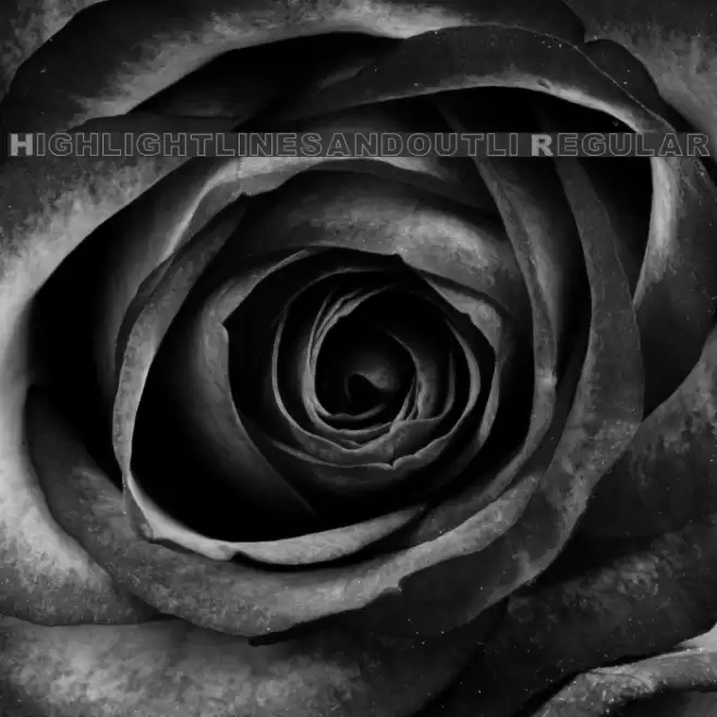Highlight_linesandoutli Regular Font examples