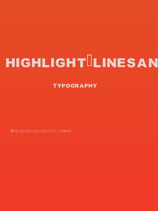 Highlight_linesandoutli Regular Poster