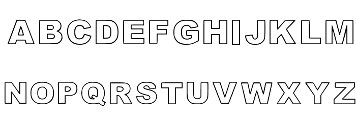 Highlight_linesandoutli Regular Font LOWERCASE