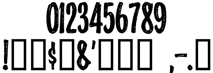 Highlights Condensed Font OTHER CHARS