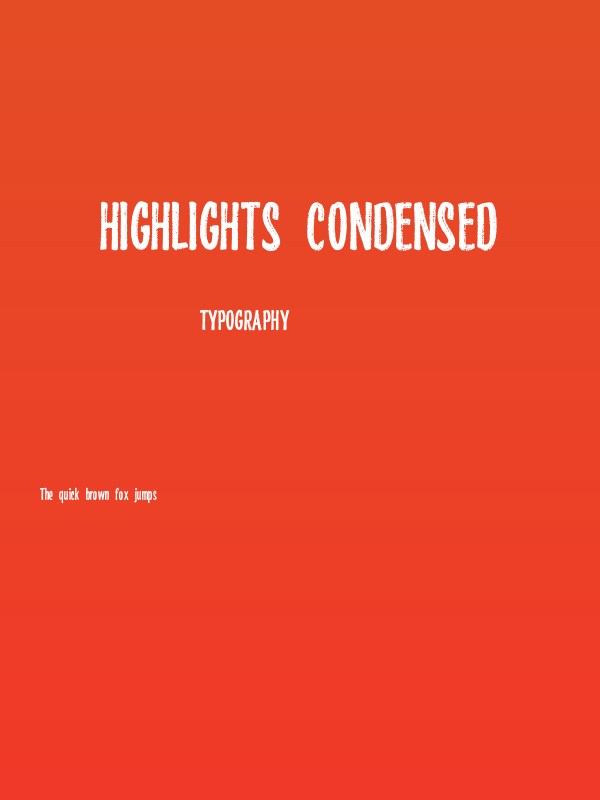 Highlights Condensed Poster