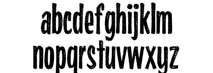 Highlights Condensed Font LOWERCASE