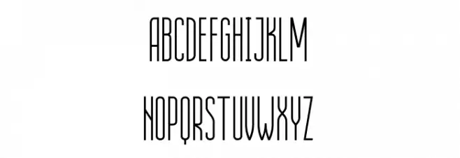 Highliner Light フォント 大文字