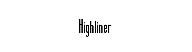 Highliner  नि: शुल्क फ़ॉन्ट्स डाउनलोड
