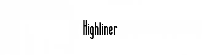 Highliner फ़ॉन्ट