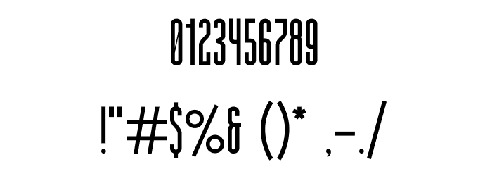 Highliner Font OTHER CHARS
