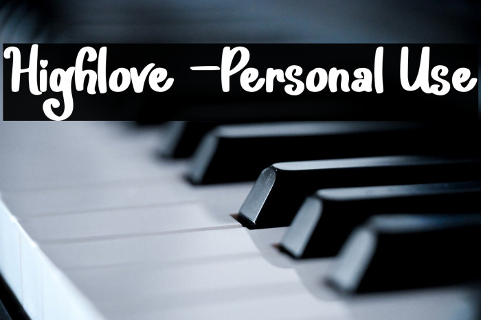 Highlove -Personal Use Example 3