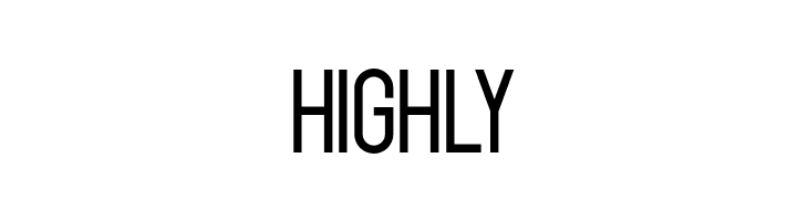 Highly  नि: शुल्क फ़ॉन्ट्स डाउनलोड