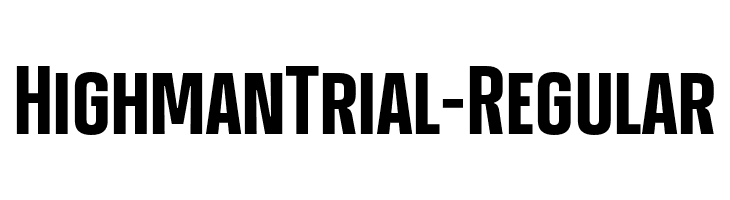 HighmanTrial-Regular  baixar fontes gratis