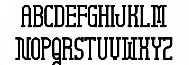 Highnoon Saloon Schriftart Groß