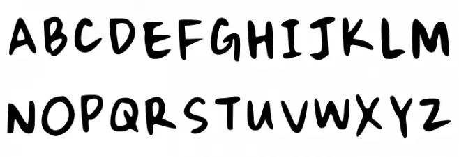 Highschool Nostalgia Regular Font UPPERCASE