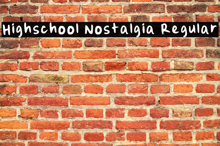 Highschool Nostalgia Regular Example 2
