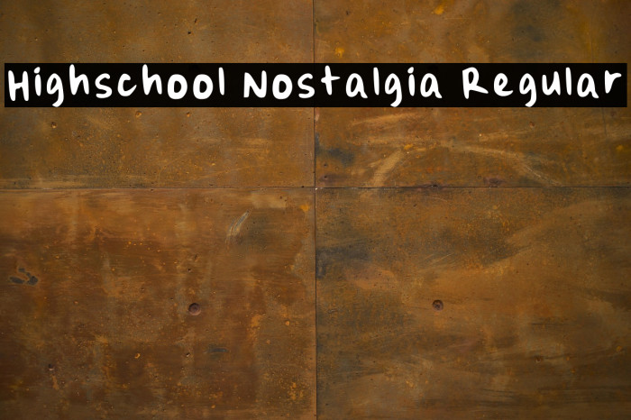 Highschool Nostalgia Regular Example 3