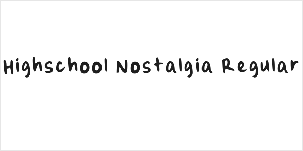 Highschool Nostalgia Regular Logo