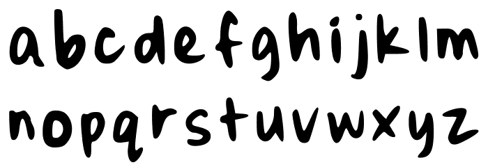 Highschool Nostalgia Regular फ़ॉन्ट लोअरकेस