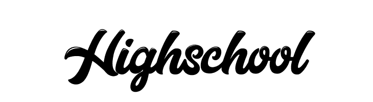 Highschool  Free Fonts Download