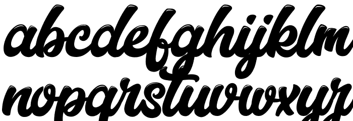 Highschool Font LOWERCASE