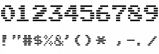 Highscore Hero Font OTHER CHARS
