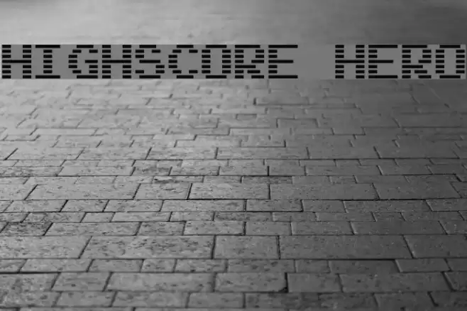 Highscore Hero Font examples