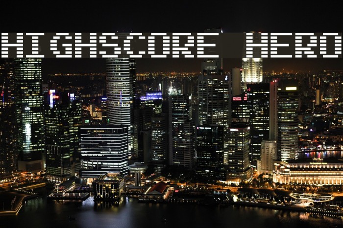 Highscore Hero Fonte examples