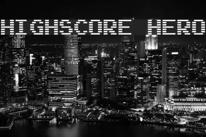 Highscore Hero Font examples