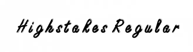 Highstakes Regular  Frei Schriftart Herunterladen