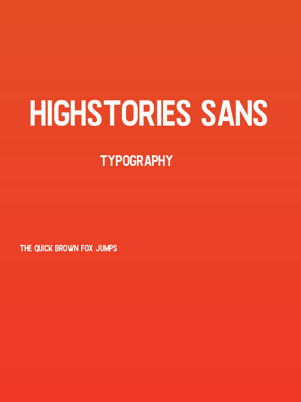 Highstories Sans Poster