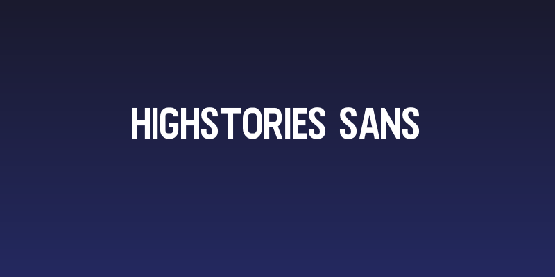 Highstories Sans Social Header