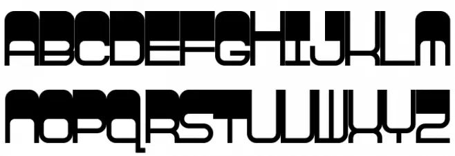 Highstruct Regular Schriftart Groß