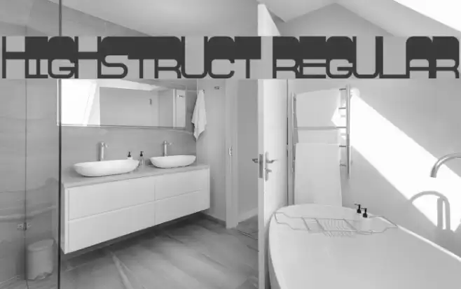Highstruct Regular Font examples